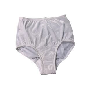 Vintage Nylon Panty Built-in Padded Liner Sanitary White Medium 27-28 Granny